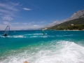 Wenn der Bora kommt. Makarska ist zu dieser Zeit ein Paradies fur Surfer und Kiter.