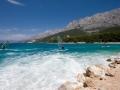 Wenn der Bora kommt. Makarska ist zu dieser Zeit ein Paradies fur Surfer und Kiter.