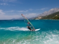 Wenn der Bora kommt. Makarska ist zu dieser Zeit ein Paradies fur Surfer und Kiter.