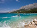 Wenn der Bora kommt. Makarska ist zu dieser Zeit ein Paradies fur Surfer und Kiter.
