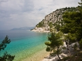 Am Fussweg von Makarska nach Baska Voda finden sich viele romantische Badebuchten, welche fur FKK freigegeben wurden.